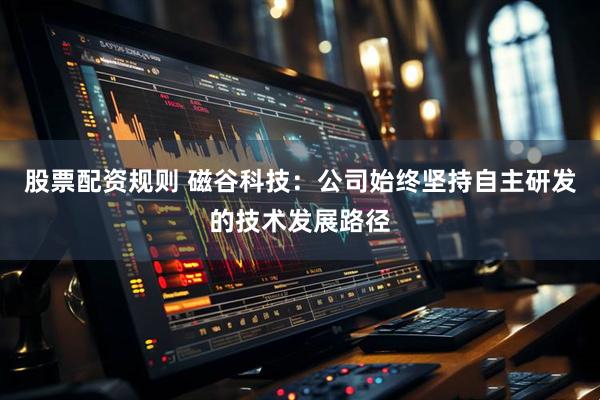股票配资规则 磁谷科技：公司始终坚持自主研发的技术发展路径